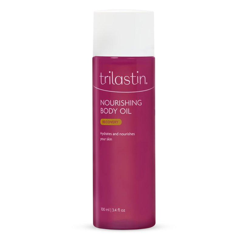 Trilastin Maternity Stretch Mark Prevention Cream (4oz) Bundle with Nourishing Body Oil (3.4oz) | Pregnancy Must-Have | Gift for First-time Moms | Hypoallergenic Postpartum Skincare | 1 Month Supply