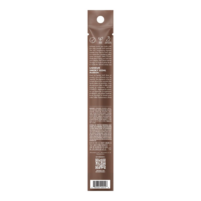 e.l.f. Smoky Kohl Eyeliner, Eye Pencil For Creating Long-Lasting, Bold, High-Pigmented Makeup Looks, Vegan & Cruelty-Free, Brownie Points