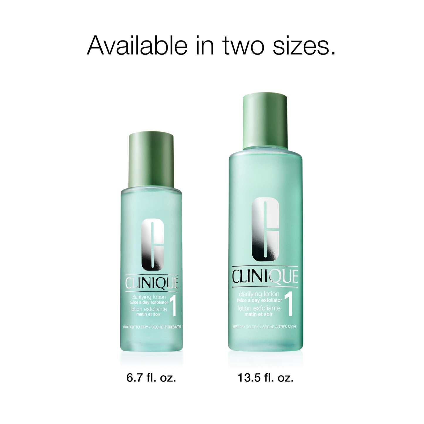 Clinique Clarifying Lotion 1 | Gentle Exfoliator For Very Dry Skin Types| Face Toner With Witch Hazel + Salicylic Acid | Step 2 in 3-Step Skin Care Routine, 13.5 Fl Oz