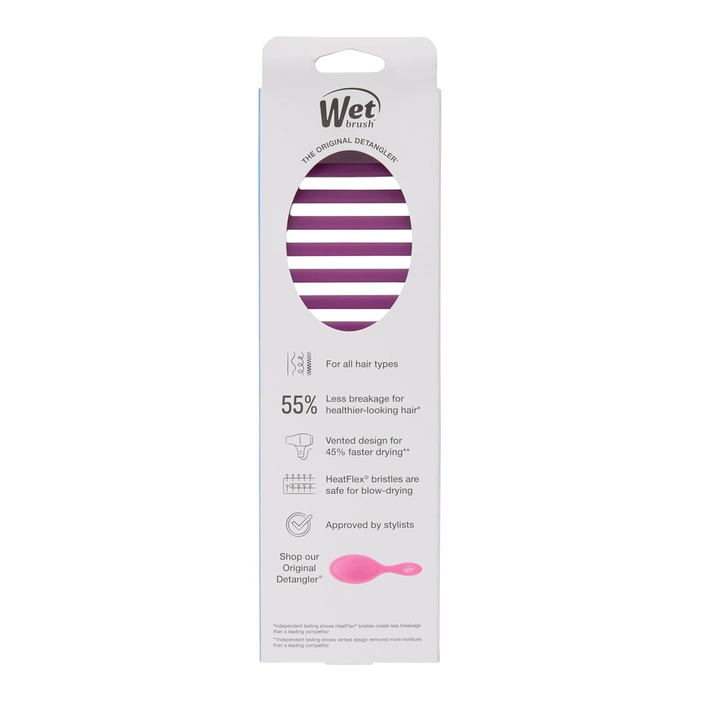 Wet Brush Speed Dry Hair Brush - Pink - Vented Design and Ultra Soft HeatFlex Bristles Are Blow Dry Safe With Ergonomic Handle Manages Tangle and Uncontrollable Hair - Pain-Free