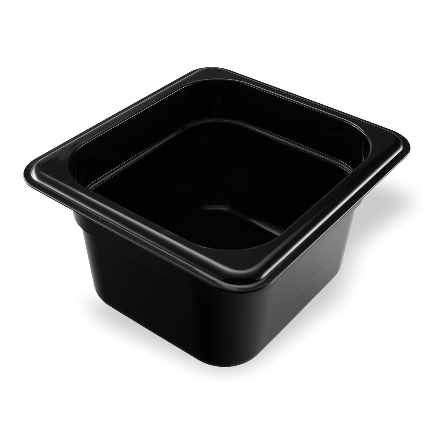 Carlisle FoodService Products 3068403-E Plastic Food Pan, 1/6 Size, 4 Inches Deep, Black