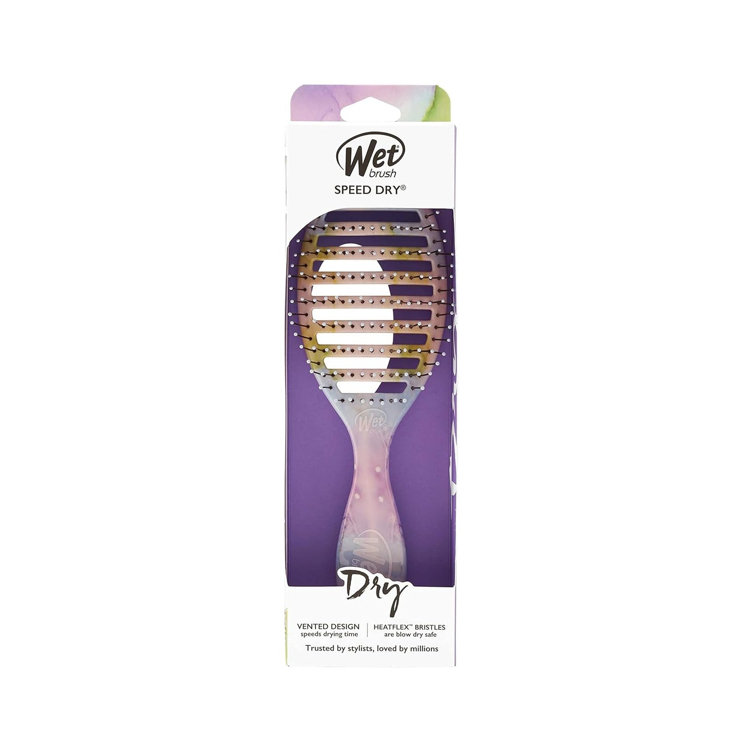 Wet Brush Speed Dry Hair Brush - Pink - Vented Design and Ultra Soft HeatFlex Bristles Are Blow Dry Safe With Ergonomic Handle Manages Tangle and Uncontrollable Hair - Pain-Free