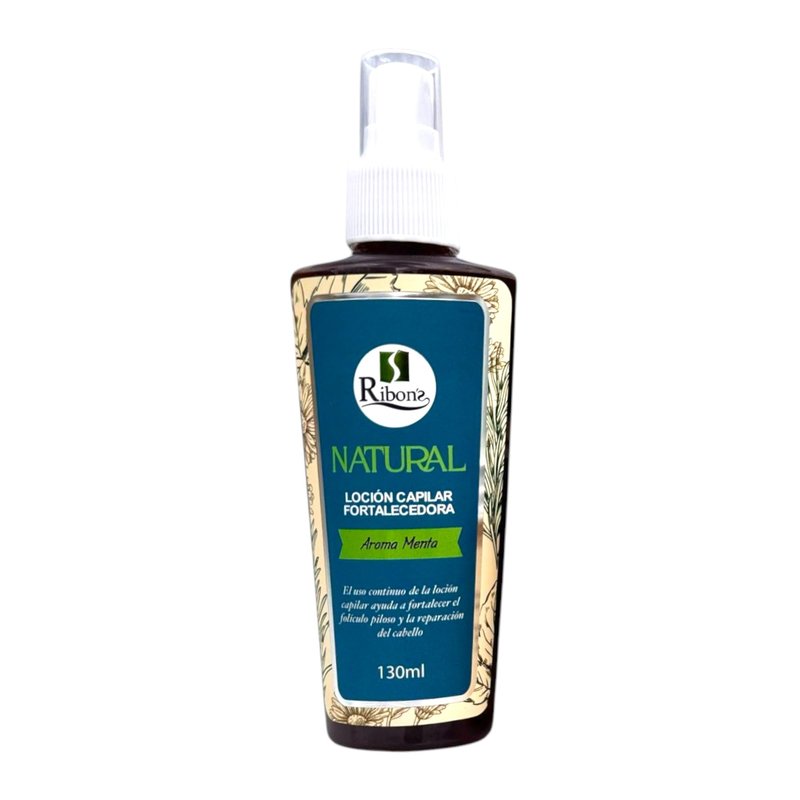 Ribon's Natural Hair Strengthening Lotion – Mint Scent, 130ml, Hair Repair Treatment – Deep Conditioning & Strengthening Formula (300g)