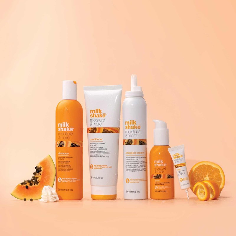 milk_shake Moisture & More Hydrating Lotion Vials - Intense Weekly Hydration Treatment for Dry, Dehydrated Hair | Restores Shine and Moisture | Tropical Scent