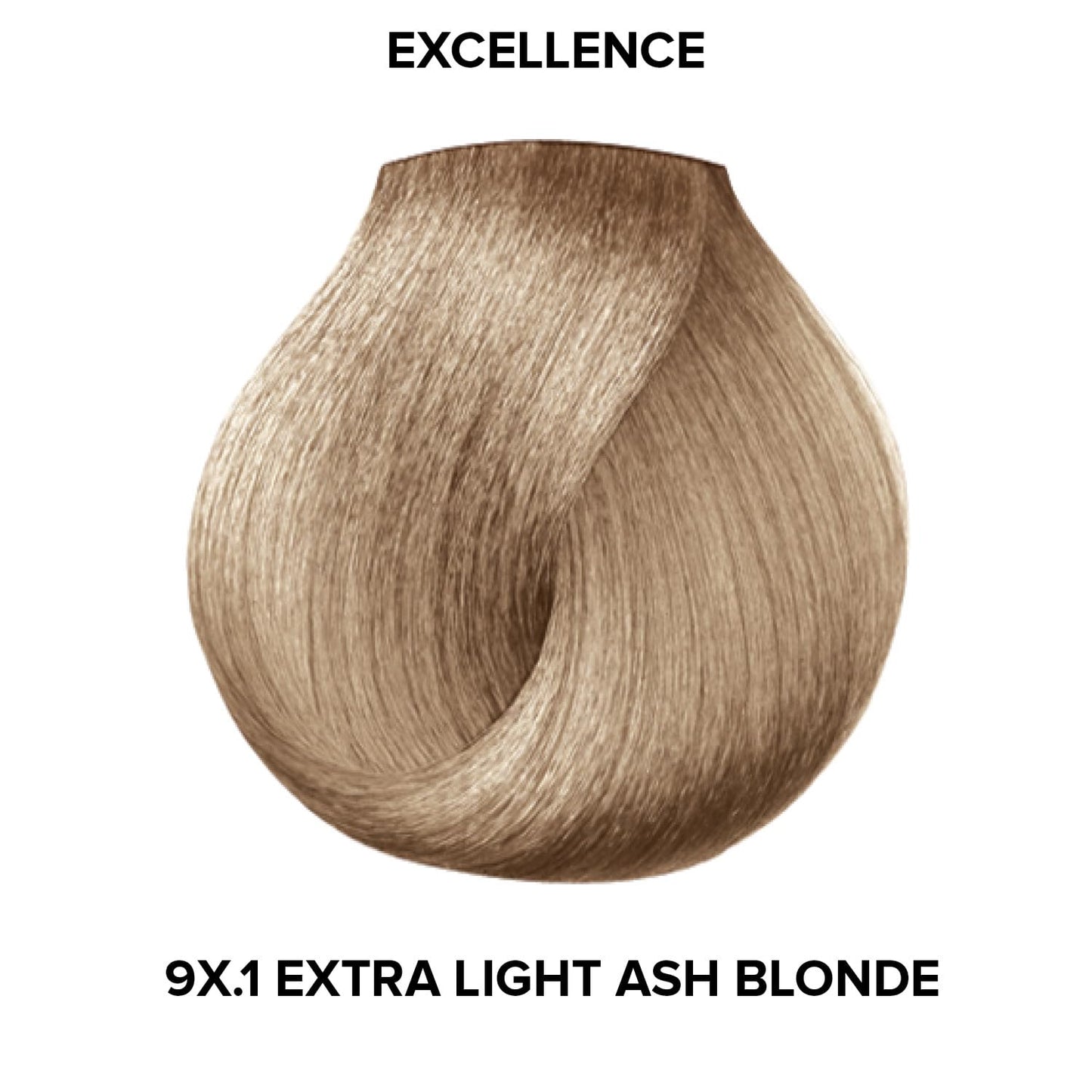 L'Oréal Technique Excellence Crème Permanent Hair Color - Long-Lasting Hair Dye, Rich Formula With No-Drip Application, Superb Gray Coverage, Extra Ash Blond