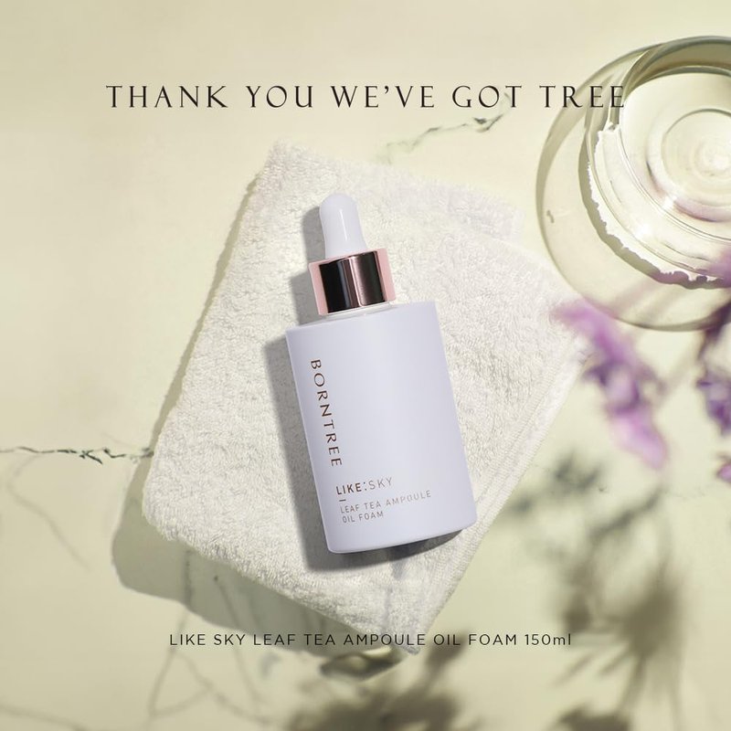 BORNTREE Like Sky Leaf Tea Ampoule Oil Foam Cleanser 5.07 fl oz