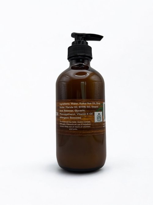 NANIKOA Kukui and Marula Lotion (Unscented) Unique blend of Kukui, Marula and Shea Butter creates a powerful, non-greasy, long lasting skin moisturizer. Paraben Free, Sulfate Free, Cruelty Free