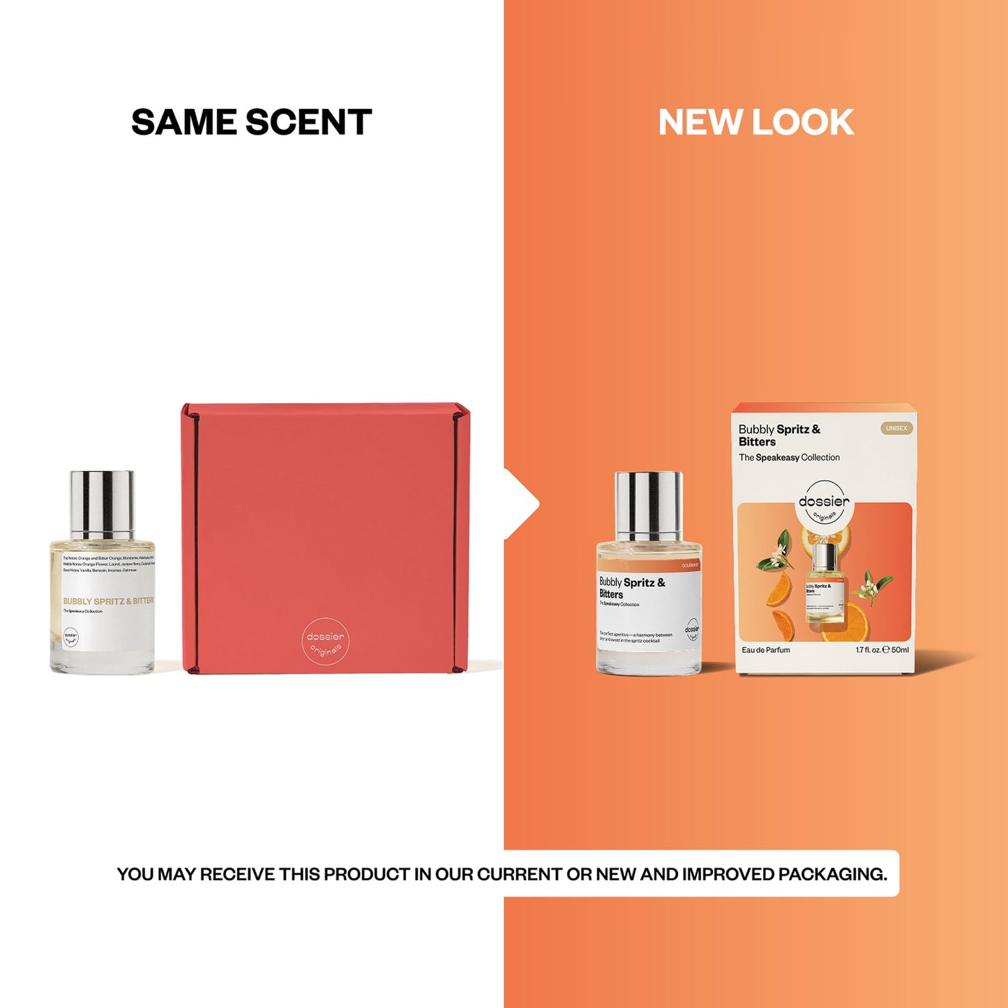Dossier - Originals - Bubbly Spritz & Bitters - Eau de Parfum - Long-Lasting Sparkling Citrus Fragrance - Unisex - 1.7 fl oz (50ml)