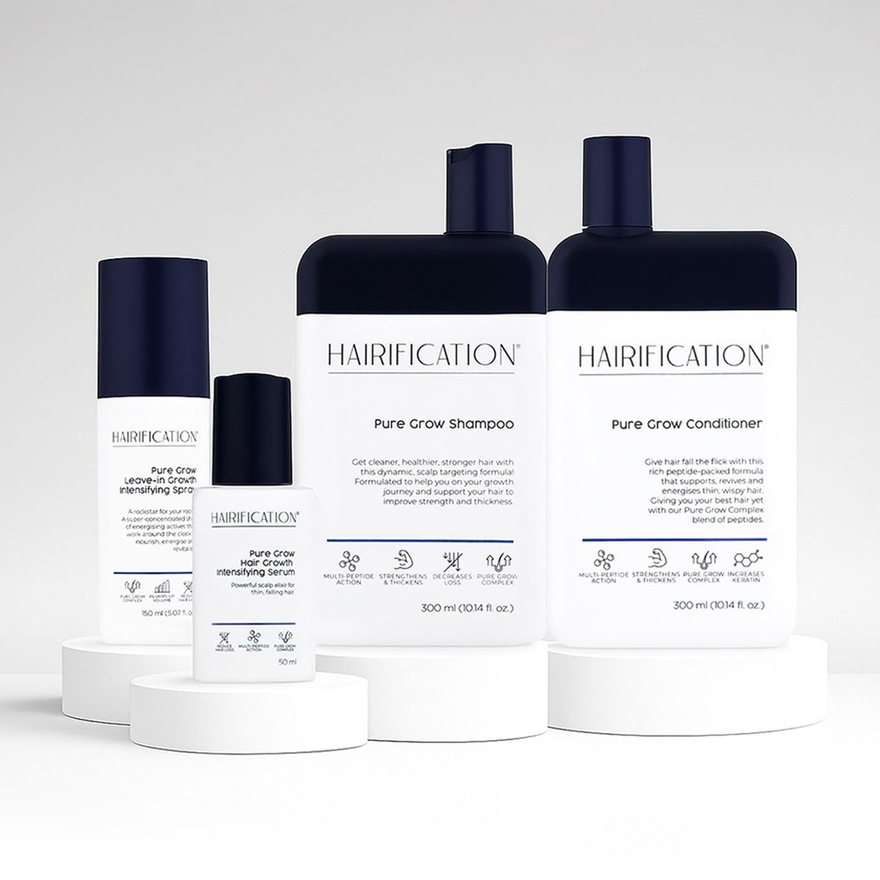 Hairification Pure Grow Scalp Elixir with Biotin & Ginseng, Formulated for Thin Hair and Scalp Care to Help Enhance Volume and Shine - 50ml