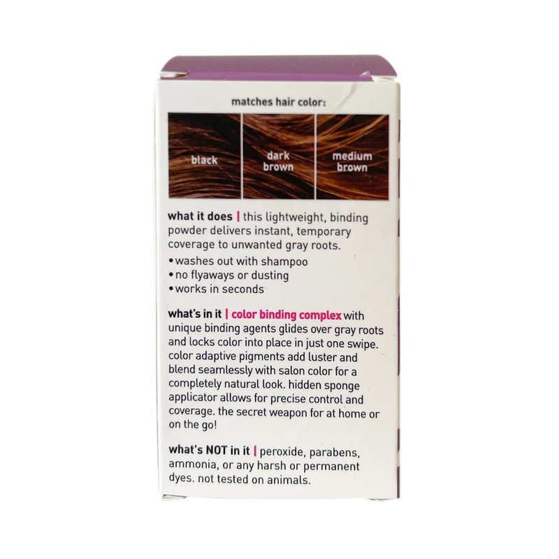 Root Touch Up Powder - Temporary Dark Brown Hair Color for Gray Roots & Thinning Hair | Salon-Quality Concealer, 0.13 oz