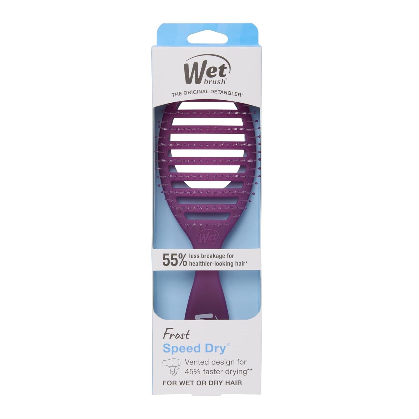 Wet Brush Speed Dry Hair Brush - Pink - Vented Design and Ultra Soft HeatFlex Bristles Are Blow Dry Safe With Ergonomic Handle Manages Tangle and Uncontrollable Hair - Pain-Free