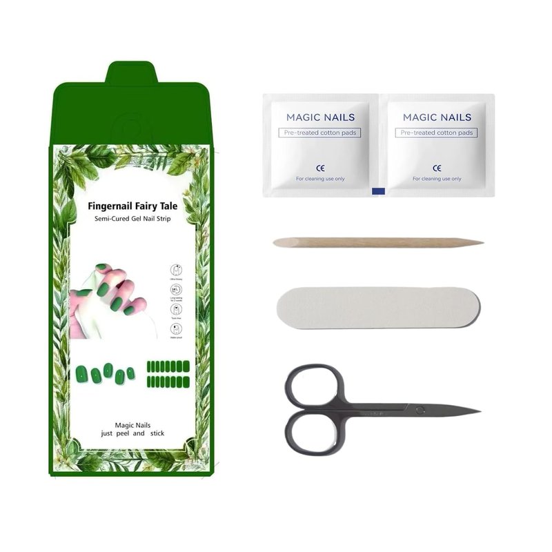 Gel Nail Strips - Semi-Cured UV Lamp Required | 16-Piece Discount Set