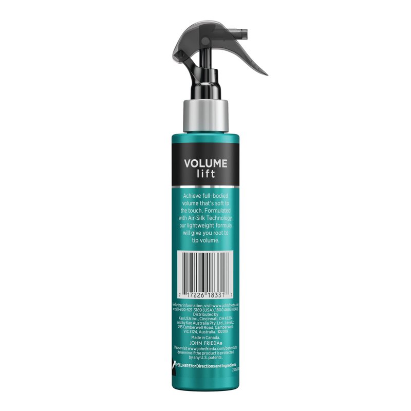 John Frieda Volume Lift Blow-Out Spray, Lightweight Volumizing Blow-Out Spray with Air-Silk Technology for Fine or Flat Hair, Adds Long-Lasting Volume, Texture, and Body for Thin hair, 4 Oz