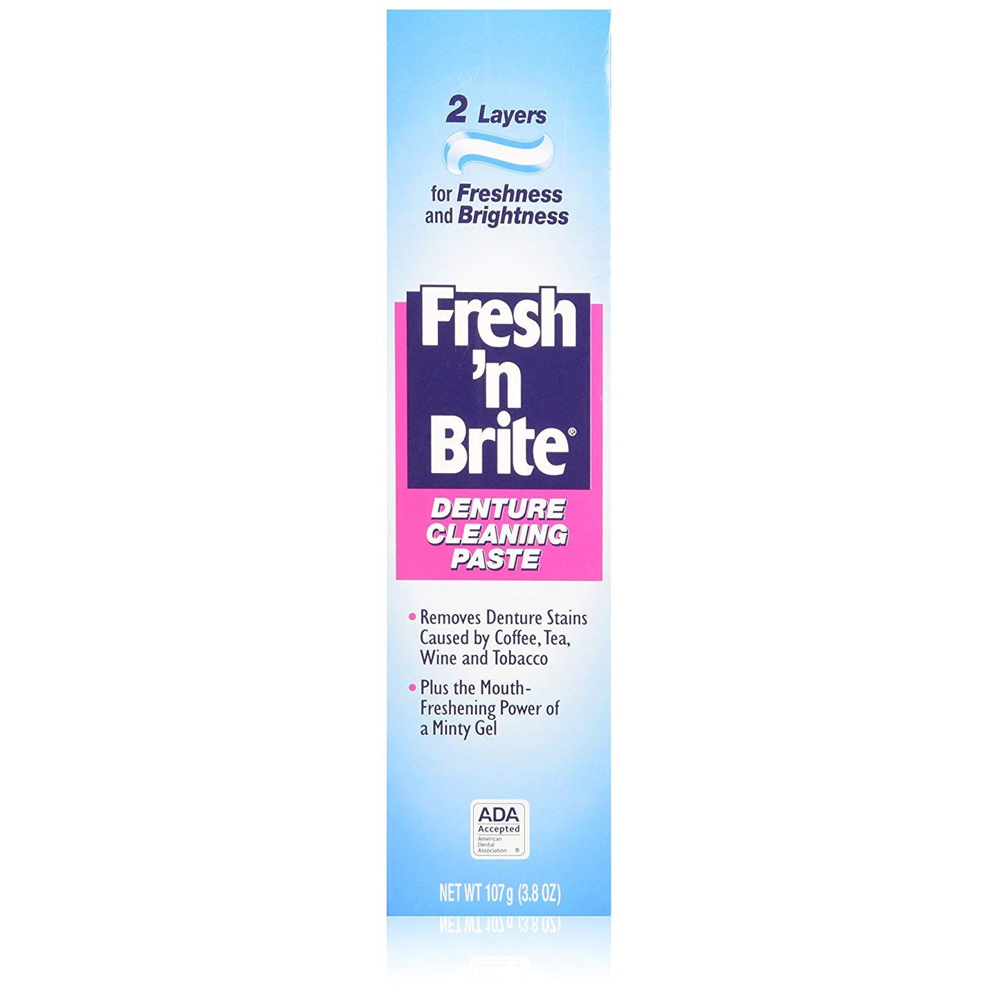 Stim-U-Dent Fresh And Brite Denture Cleaning Toothpaste - 3.8 Oz, (Pack of 3)
