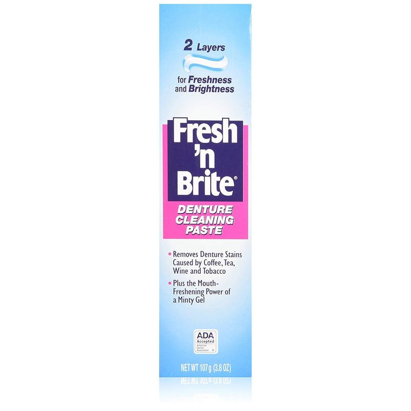 Stim-U-Dent Fresh And Brite Denture Cleaning Toothpaste - 3.8 Oz, (Pack of 3)