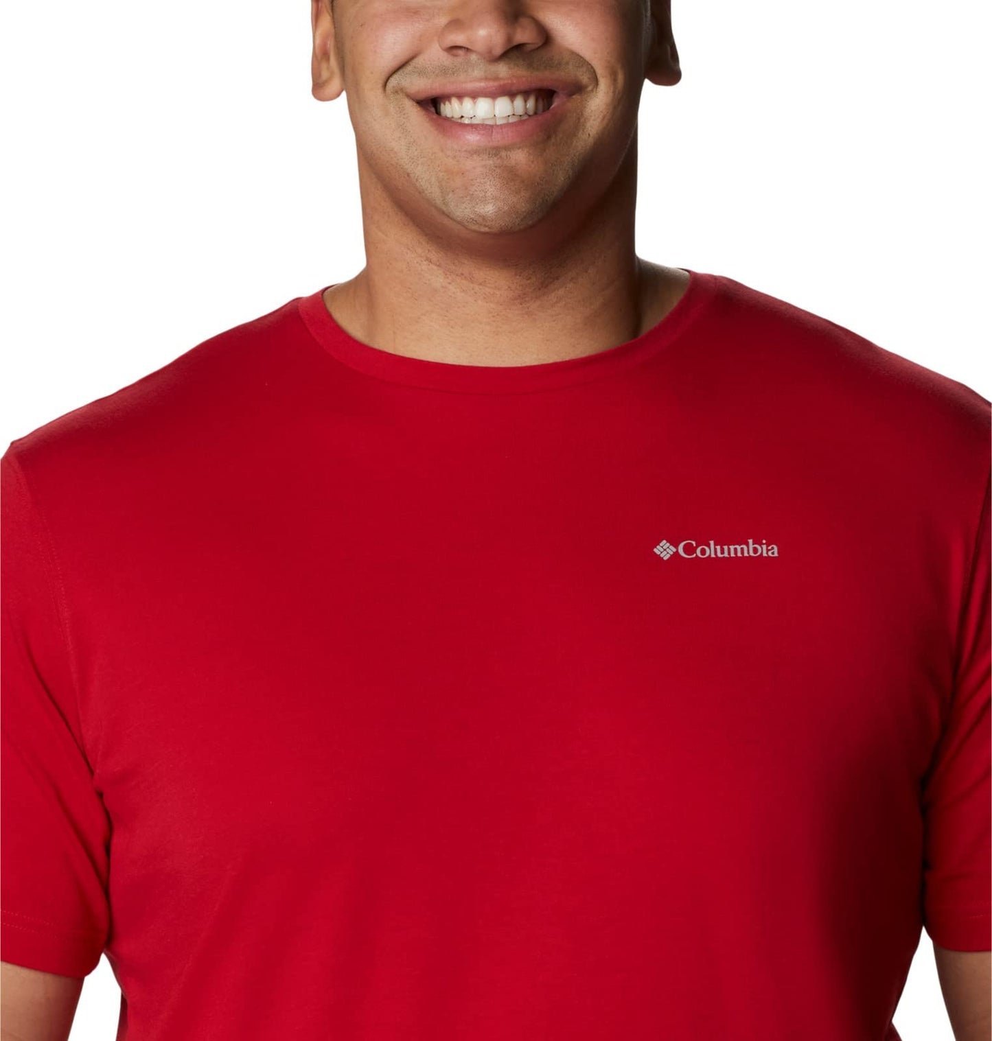 Columbia Mens Thistletown Hills Short Sleeve T-Shirt, Mountain Red, 2X