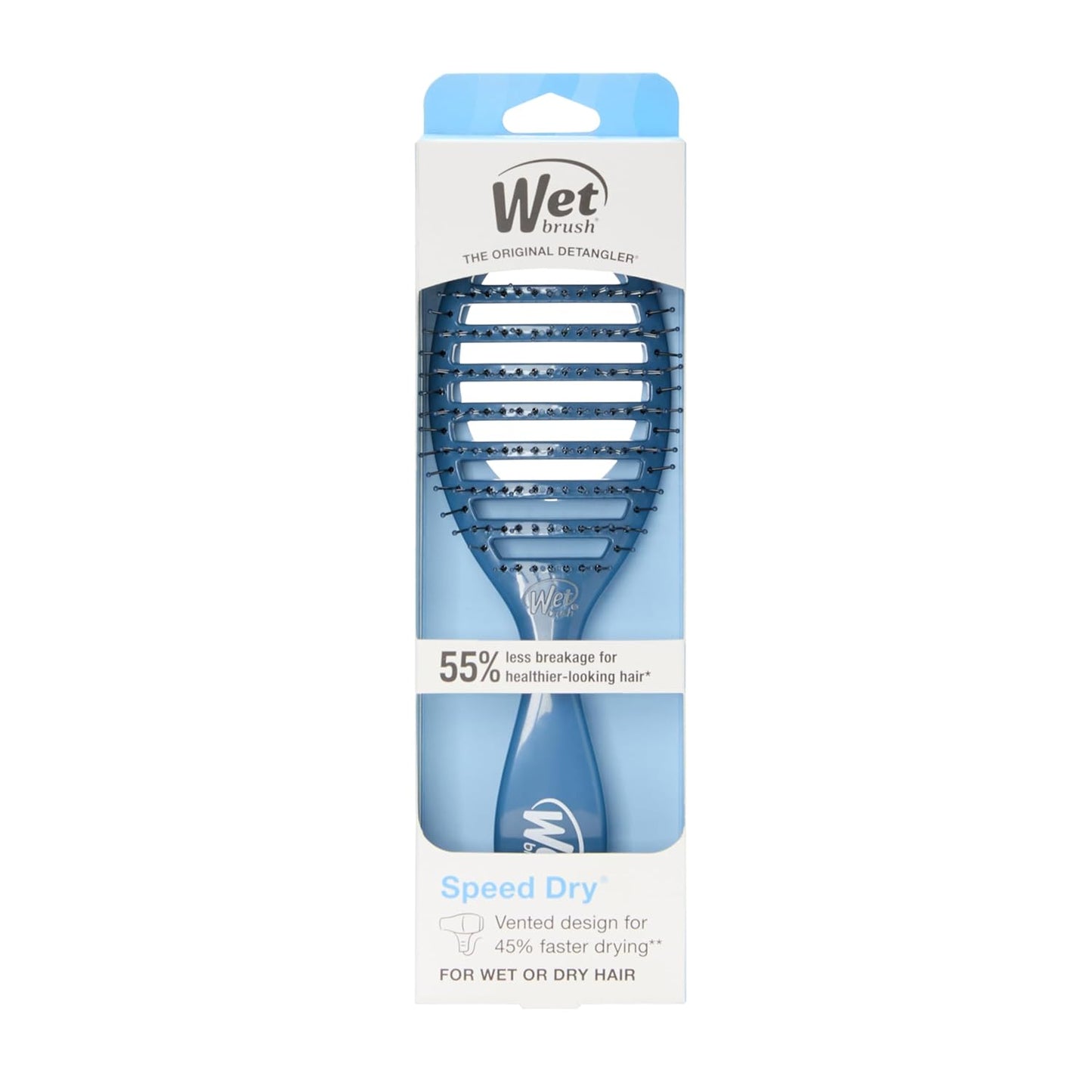 Wet Brush Speed Dry Hair Brush - Pink - Vented Design and Ultra Soft HeatFlex Bristles Are Blow Dry Safe With Ergonomic Handle Manages Tangle and Uncontrollable Hair - Pain-Free