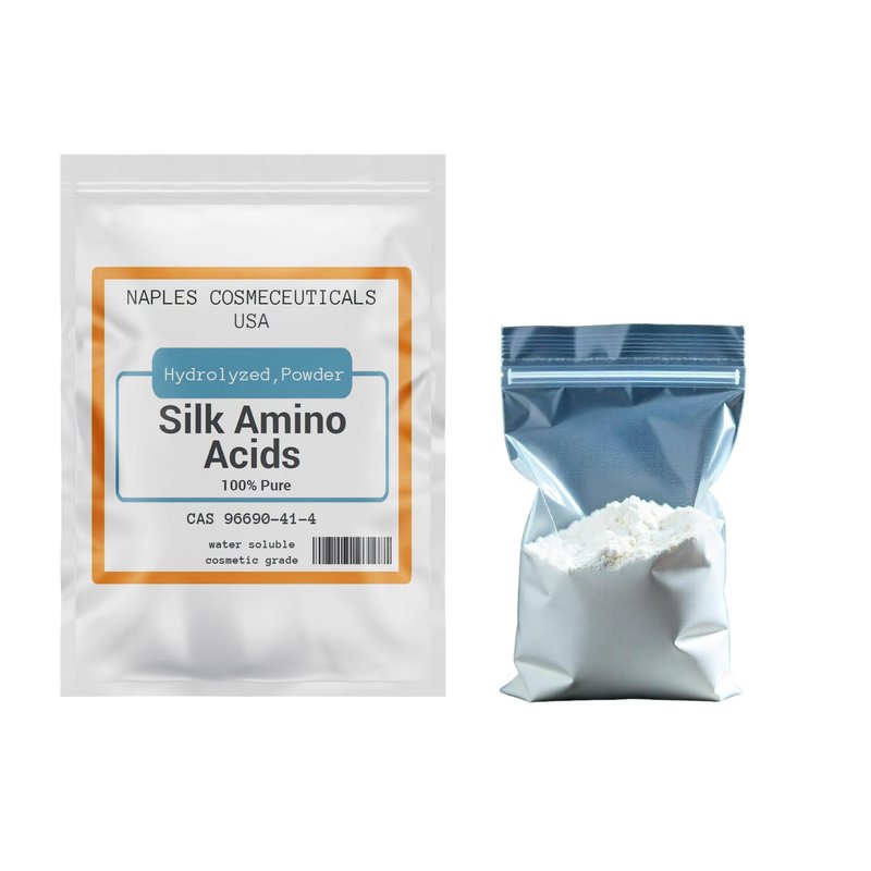 Hydrolyzed Silk Amino Acid Powder Cosmetic Grade for Hair Skin Nails Moisture Retention 100% Pure Use in Formulations or Add to Your Favorite Products (2 oz)