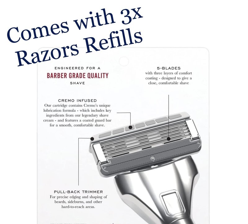 Cremo Barber Grade Shave Kit White