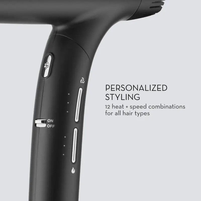 Neuro by Paul Mitchell Dry+ Folding Professional Hair Dryer with Storage Bag, Lightweight + Portable, Black