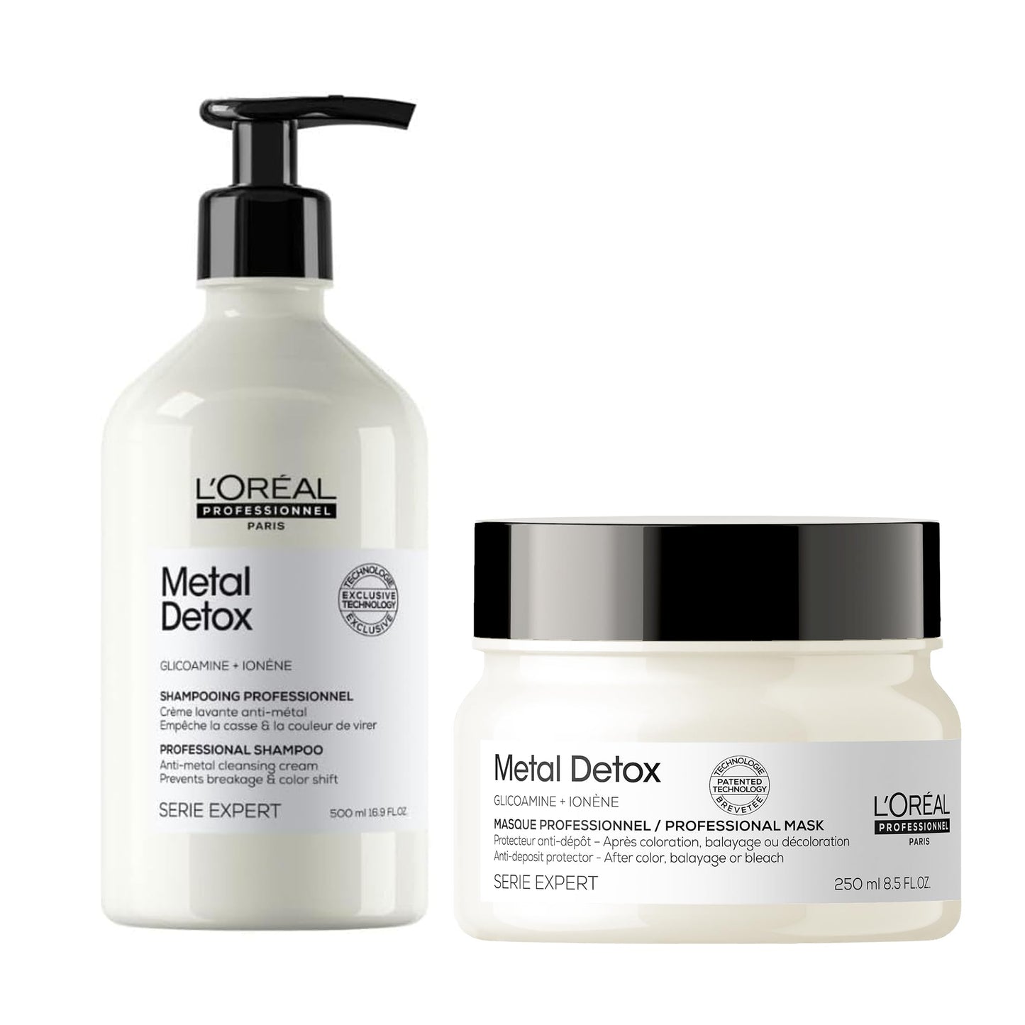L'Oréal Professionnel Paris Metal Detox Set – 16.9 Fl Oz Shampoo & Mask