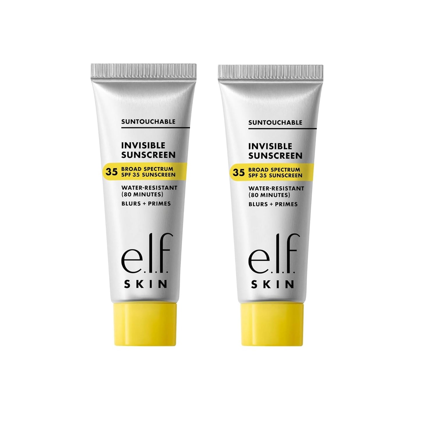 e.l.f. SKIN Suntouchable Invisible SPF 35 Mini, Lightweight, Gel-based Sunscreen For A Smooth Complexion, Doubles As A Makeup Primer, Vegan & Cruelty-Free