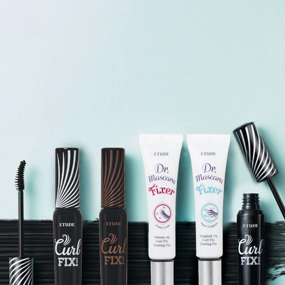 ETUDE Dr. Mascara Fixer For Perfect Lash, Korean Mascara Fixer, All-Day Curl Hold, Volumizing, Smudge-Proof, Korean Makeup, Beauty, Transparent (0.203 Fl Oz)