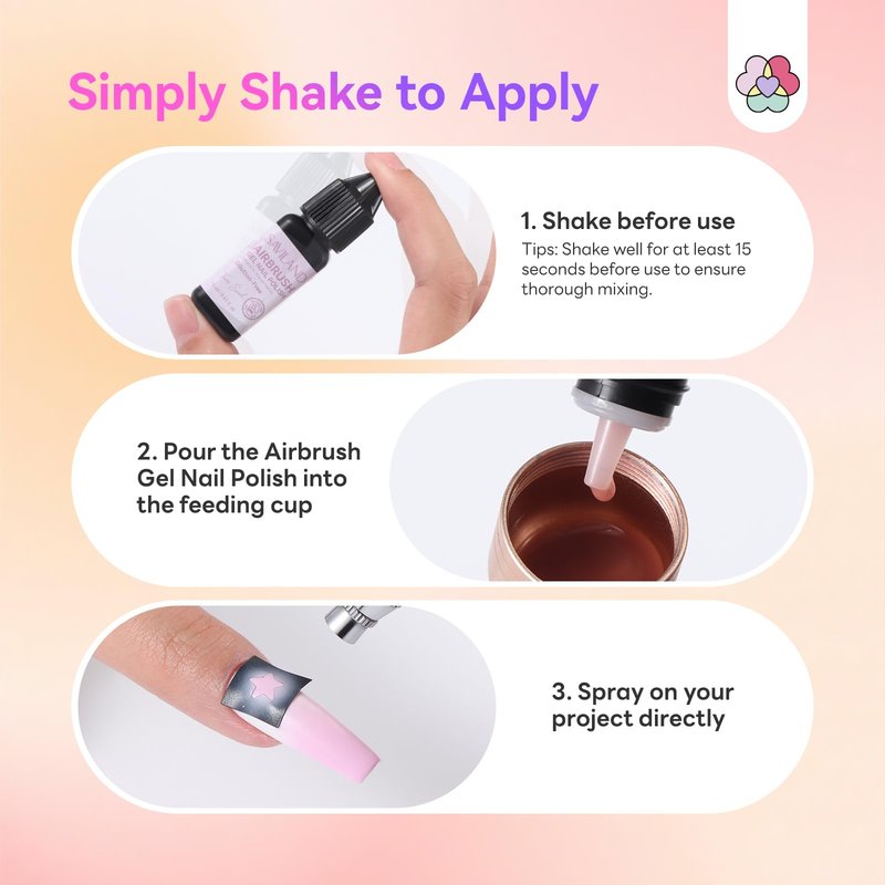 SAVILAND Dilution-Free Airbrush Gel Polish: 12PSC Chic Cappuccino Colors, HEMA & Acetone Free, Salon-Quick 30% Faster, Anti-Clog Tech, 4-Week Wear for Ombre Gradient & French Tips Salon Party