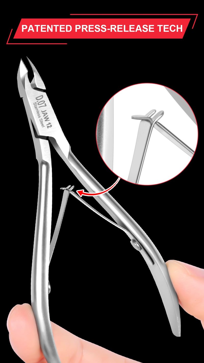 5pcs*0714 SHEFFYA Professional Cuticle Trimmer Nail Cuticle Cutter Stainless Steel Cuticle Nippers with Sharp Blades of Cuticle Clippers Manicure Tools with Double Nail Care Pedicure Nail Tools Nipper