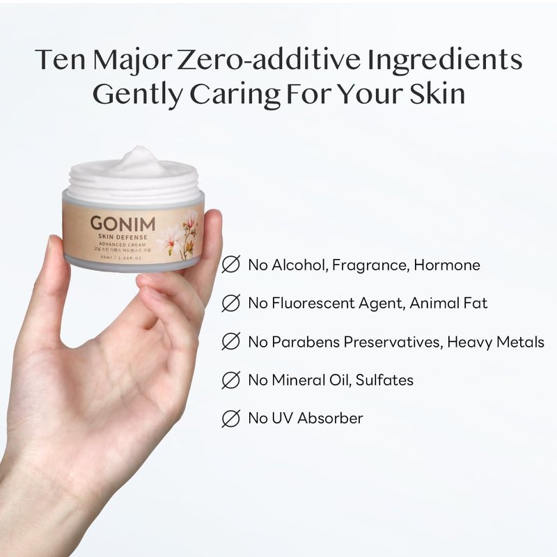 GONIM Face Moisturizer Korean Skin Care,Anti Aging Support with Collagen Activation,Skin Barrier Repair Face Cream,Daily Face Moisturizer for Dry,Sensitive Oily Skin,Shea Butter Hydration-3.38fl.oz