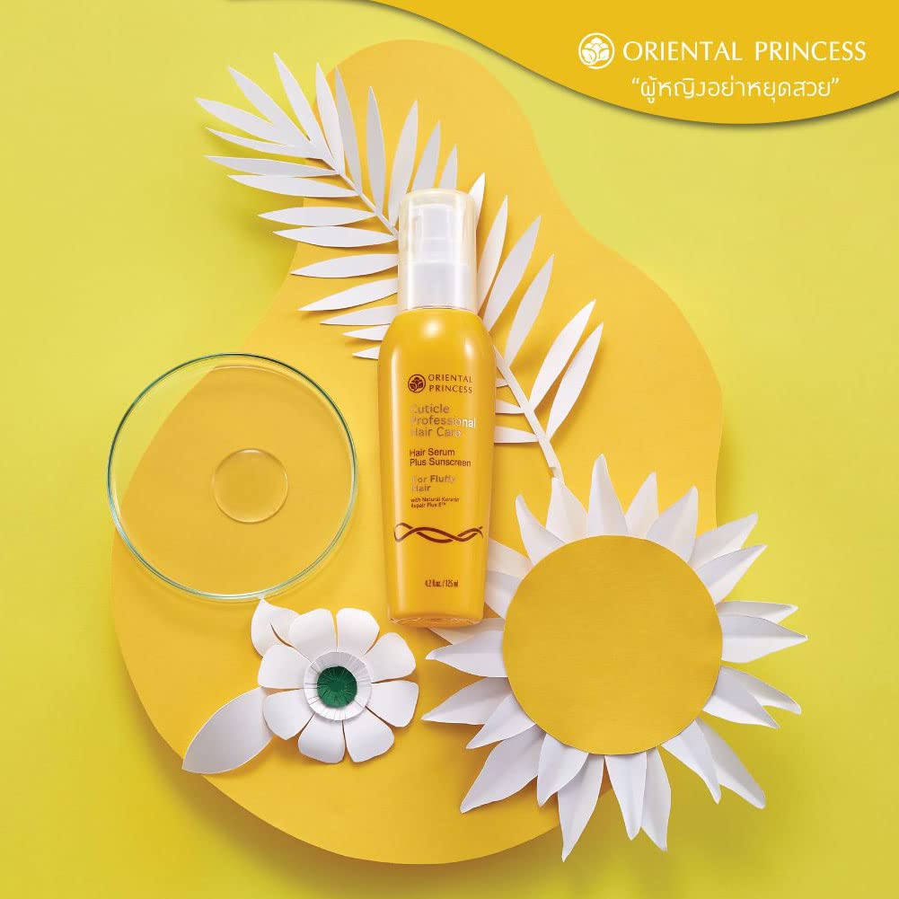 Oriental Princess Cuticle Professional Hair Care Hair Serum Plus Sunscreen for Fluffy Hair 125 ML.
