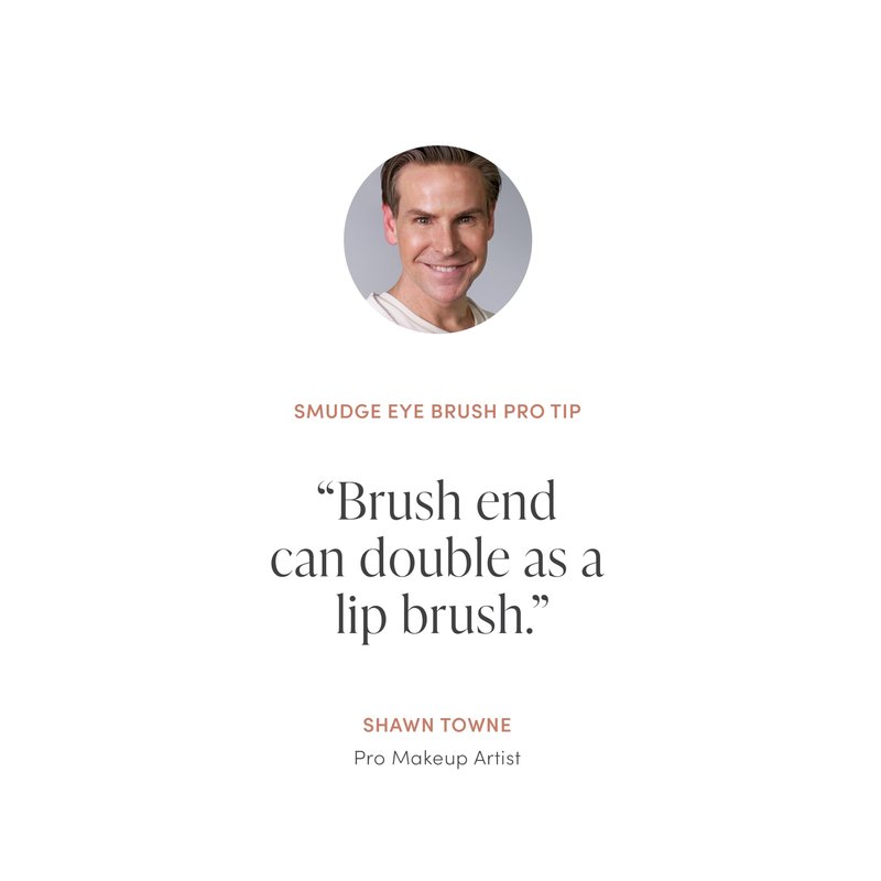 jane iredale Pro Series Smudge Eye Brush, Ultra-Small, Dual-Ended Defining Cosmetic Brush & Smudger for Cream and Powder Makeup, Vegan, Cruelty Free