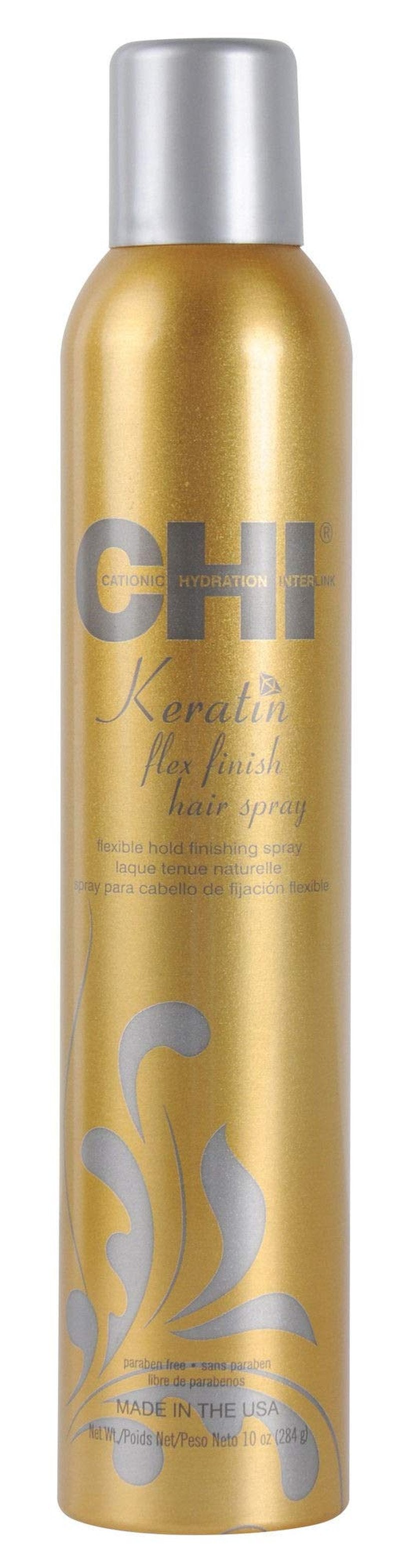 Keratin Flex Finish Hair Spray by CHI for Unisex - 10 oz Hair Spray - (Pack of 2)