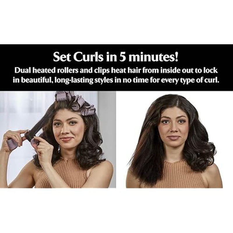 Remington Pro Hair Setter Hot Rollers, Curlers With Thermaluxe Advanced Thermal Technology