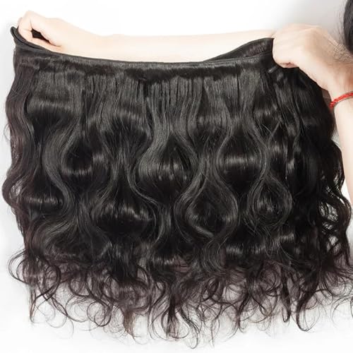 Human Hair Bundles 20 22 24 Inch Body Wave Bundles Human Hair 12A 100% Unprocessed Brazilian Virgin Hair Weave 3 Bundle Natural Black Color (20 22 24 Body Wave)