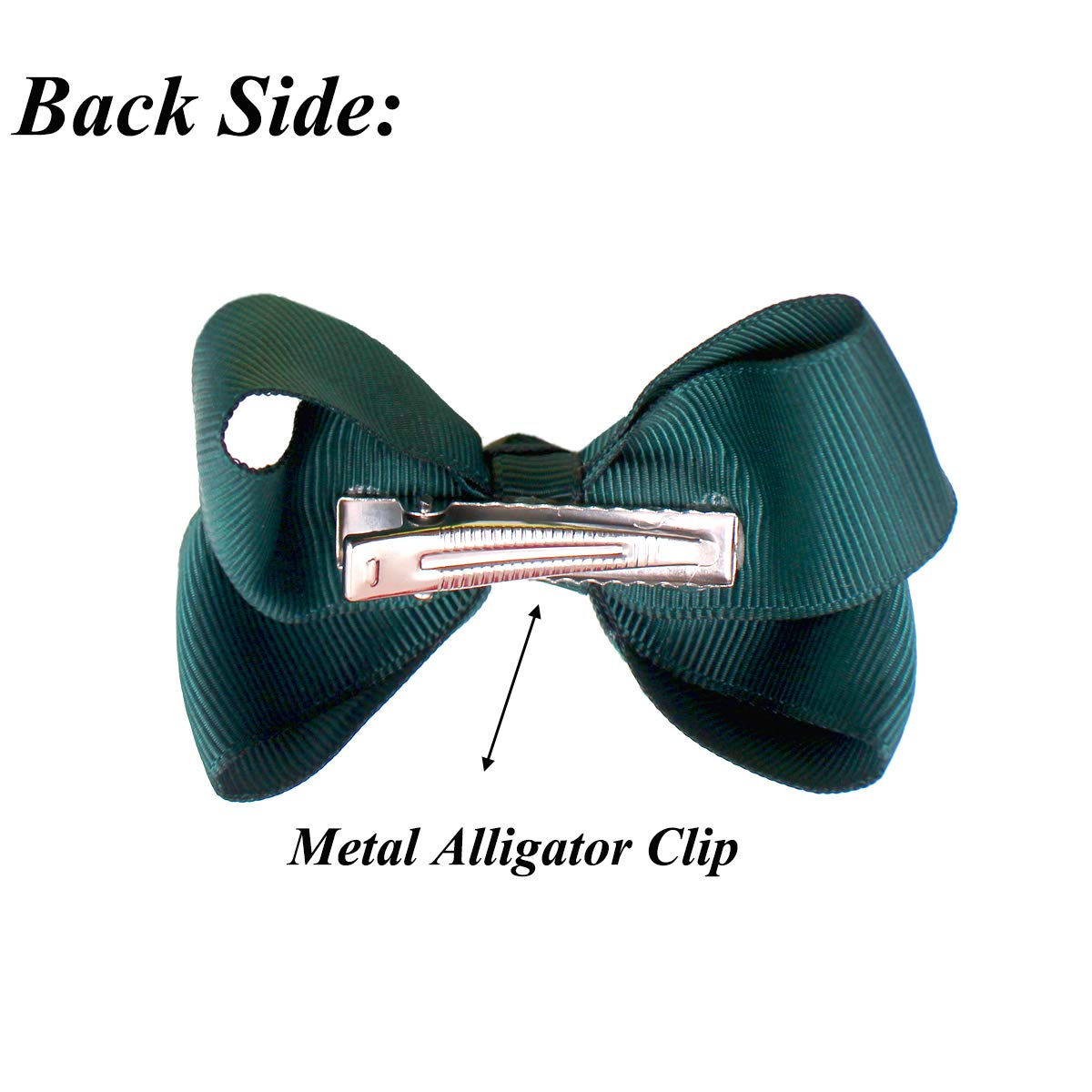 40Pcs 3 inch Hair Bows for Girls Grosgrain Ribbon Toddler Back to School Hair Accessories with Alligator Clips for Baby Girls Kids in Pairs