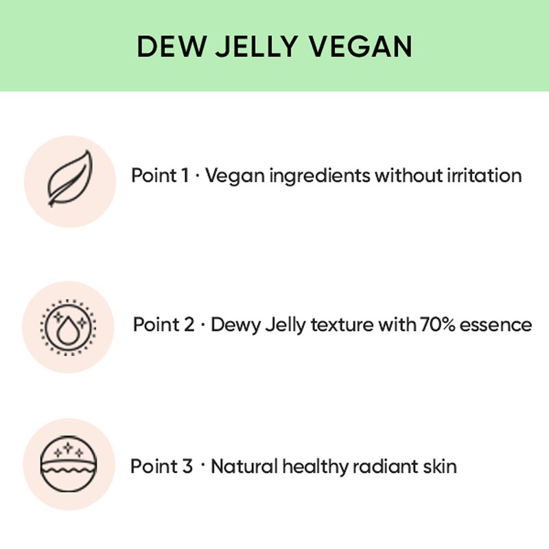 AMUSE SEOUL Dew Jelly Vegan Cushion Foundation (03 HONEY) - Full Coverage, Dewy Glow Finish, Lightweight, Long Lasting, Firming Texture, All Skin Types, Vegan, Korean Makeup
