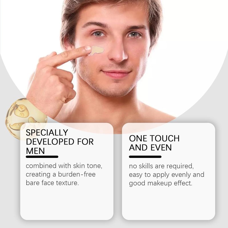 Men's Tinted Moisturizer with Shea Butter - Lightweight, Fragrance-FreeNatural-Looking Coverage, Hydrating & Oil-Free, Water & Sweat Resistant for All-Day Wear, Non-Greasy Formula (Nude Tone1.76oz)