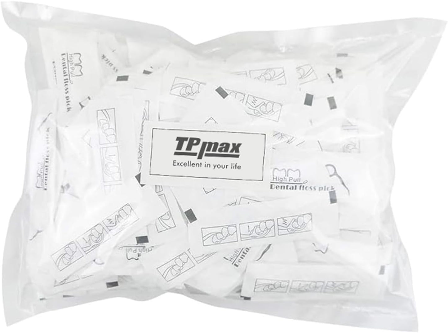 150 Count Dental Flossers Each Individually Wrapped, Floss Singles Bag, Travel Hotel Restaurant Office Car Dental Floss, Floss Picks Oral Care Teeth Clean Flat Wire