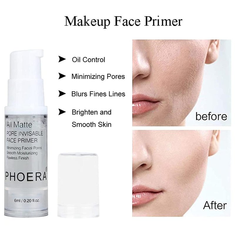 PHOERA Foundation, PHOERA Contour Palette,Shades with Highlighter & Bronzer & Blush,Up to 24 Hour Fresh Wear,PHOERA Concealer Primer Powder (102+ #002 Contour/Nude+#002)