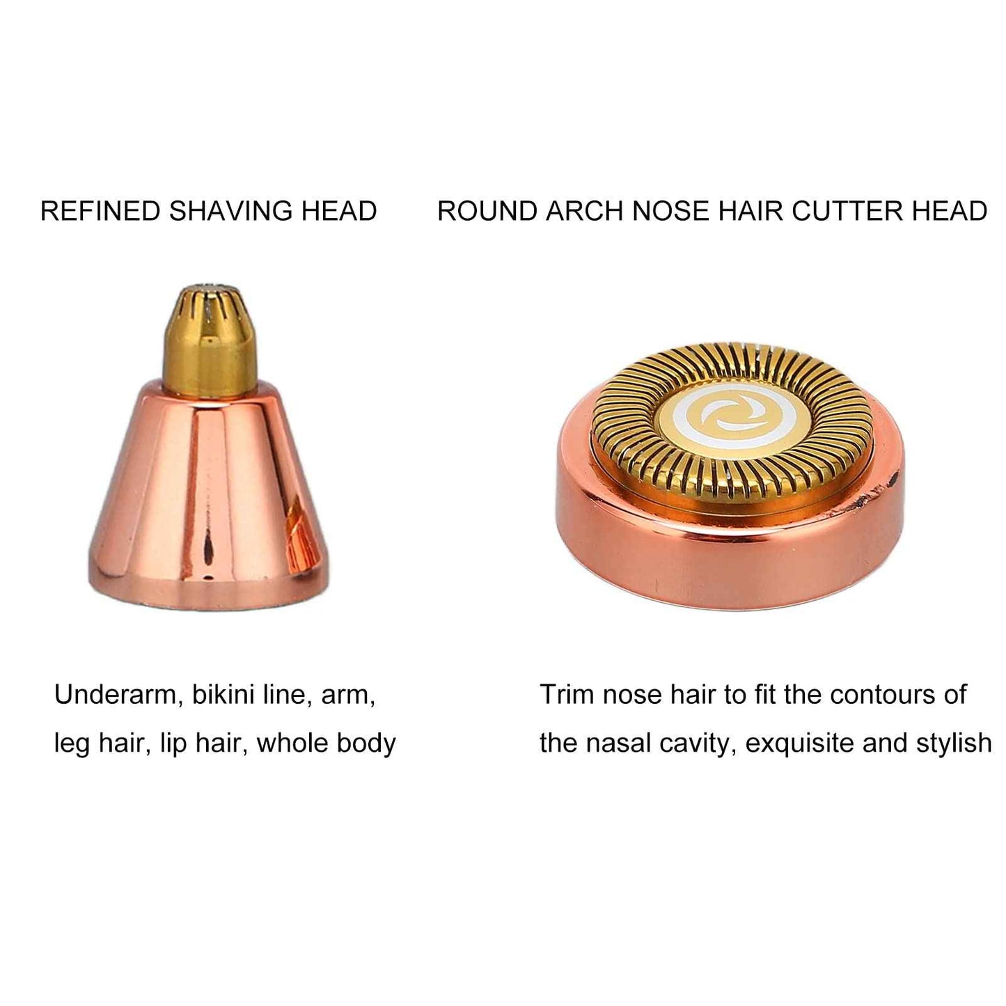 Hair Remover for Women,Rechargeable Eyebrow Trimmer & Hair Remover 2 IN 1 Eyebrow and Painless Hair Remover Eyebrow Lips Body Hair Removal for Women with