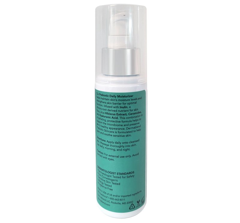 Dermablend Prebiotic Daily Moisturizer 3 fl oz, Lightweight Moisturizer with All-Day Hydration, Prebiotic Inulin, Probiotics & Hyaluronic Acid, Ideal for Sensitive Skin, Fragrance-Free Non-Comedogenic