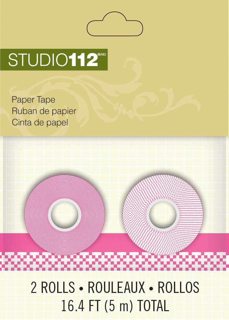 K&Company Studio 112 Paper Tape for Scrapbooking, Pink