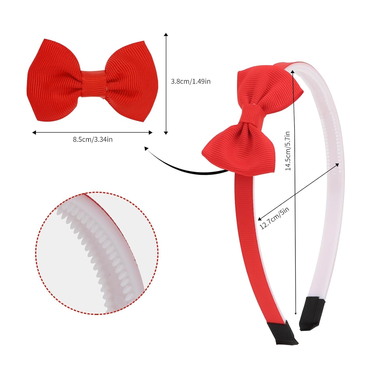 Toddler Headbands with Bows - Soft, Cute Hair Accessories for Girls (10pcs)