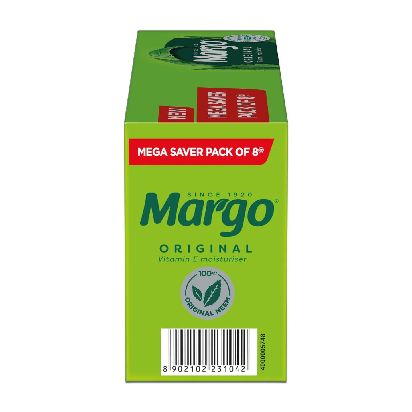 MCSYPOAL Margo Original Neem Soap, With Goodness of 1000 Neem Leaves - 125gm Pack of 8