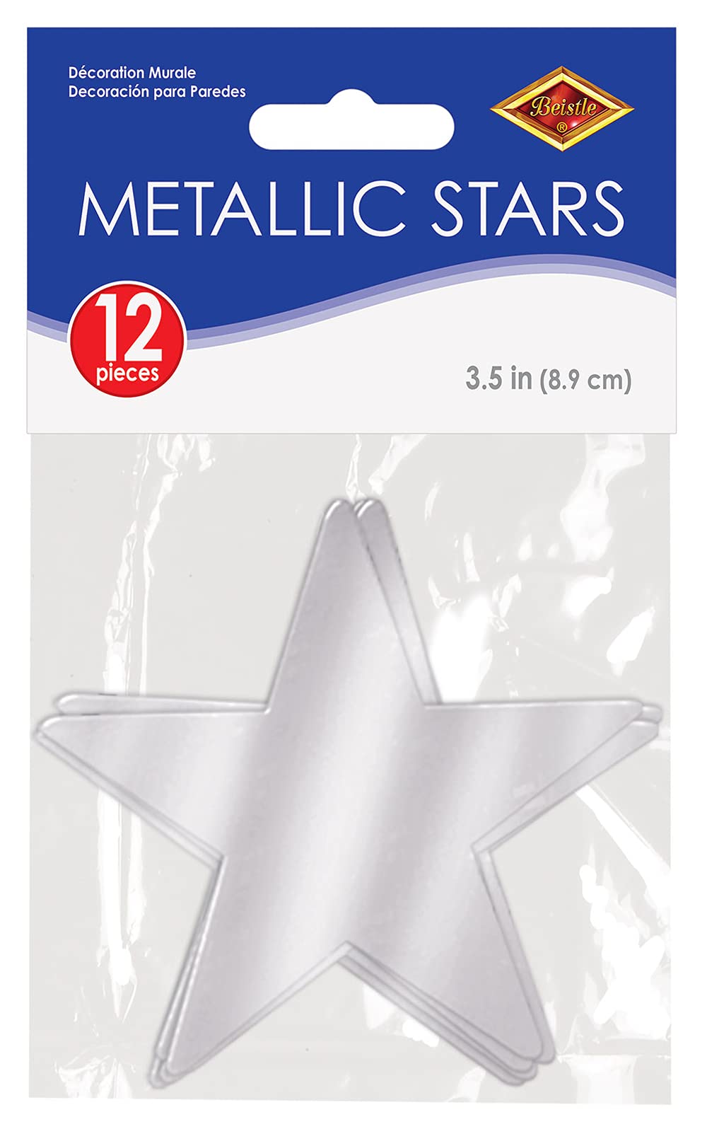 Metallic Star Cutouts (Silver)