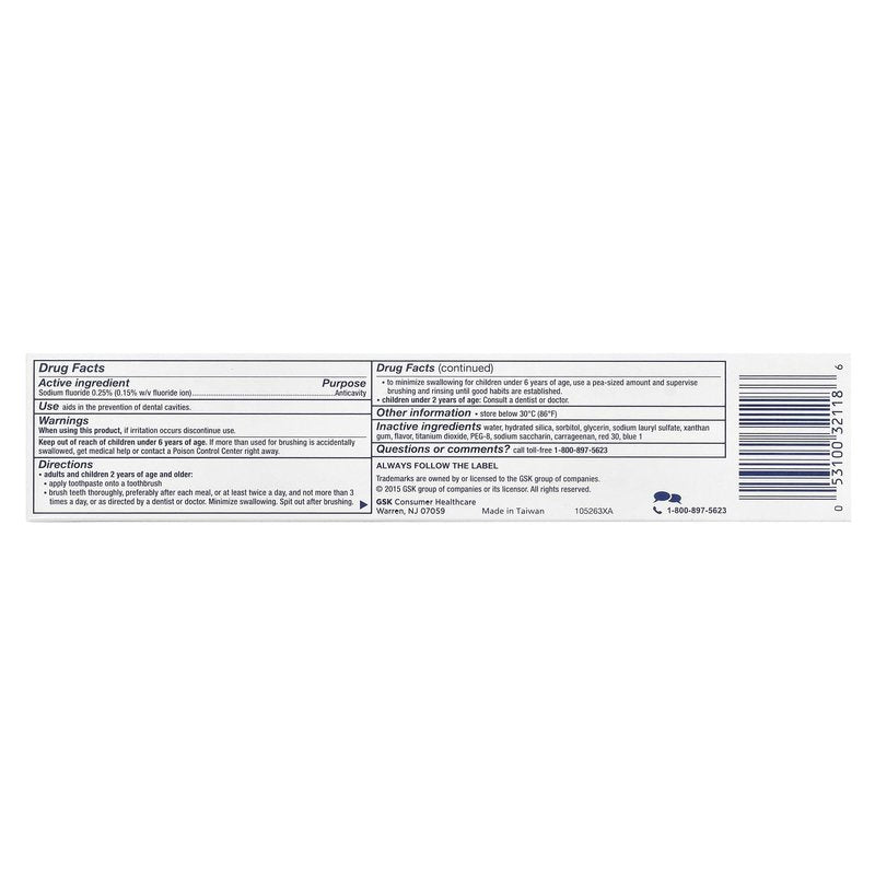 Aquafresh Cavity Protection Fluoride Toothpaste, Cool Mint 5.6 oz (Pack of 12)