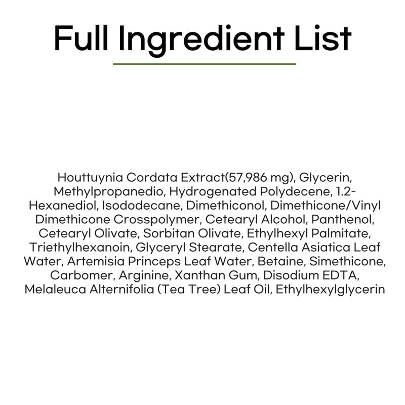 daymellow Houttuynia Cordata Real Soothing Cream 2.82fl.oz/80ml, Face Moisturizer, Heartleaf, Centella, Panthenol, Skin Barrier Repair, Acne, Soothes Redness Facial Cream Korean Skincare