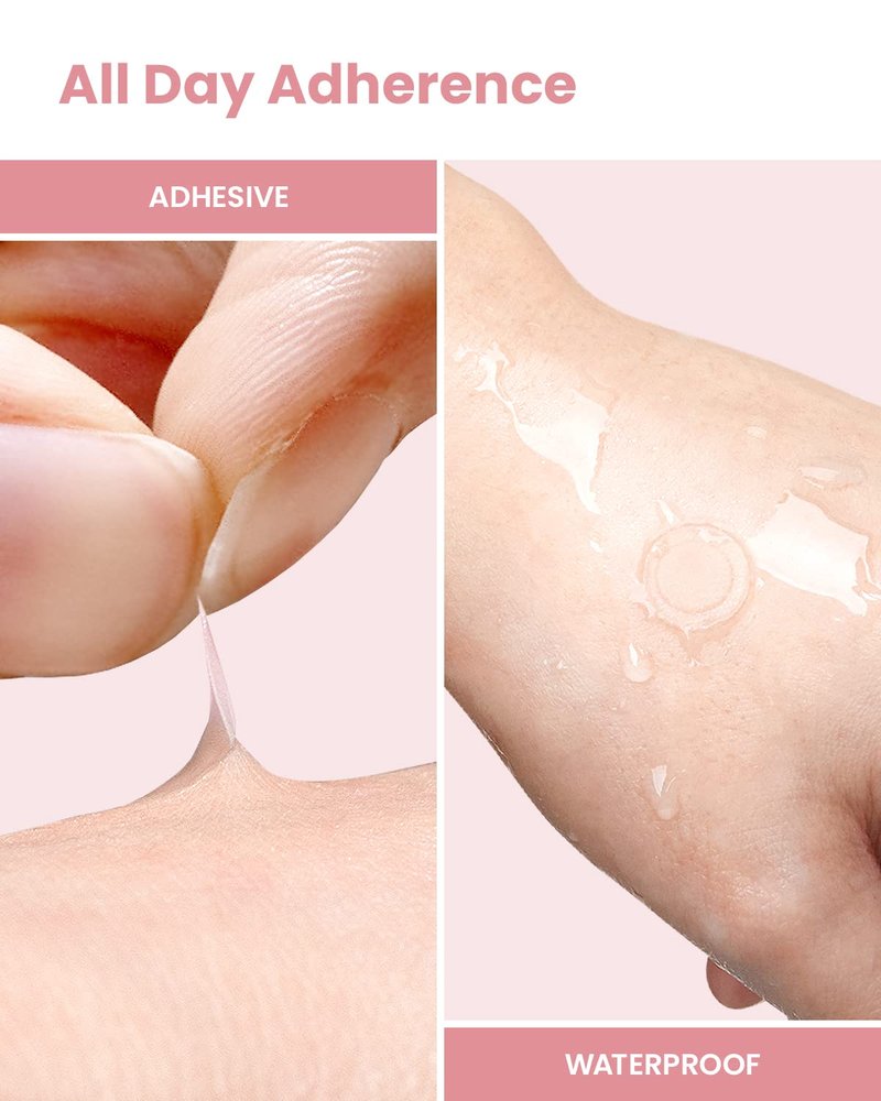 GLAM UP Hydrocolloid Blemish Pimple Zit Patches(180PCS/2Size) - Invisible Ultra Thin Spot Cover Stickers for Face and Skin, Strong Water-proof and Adhesive Overnight, Vegan-friendly
