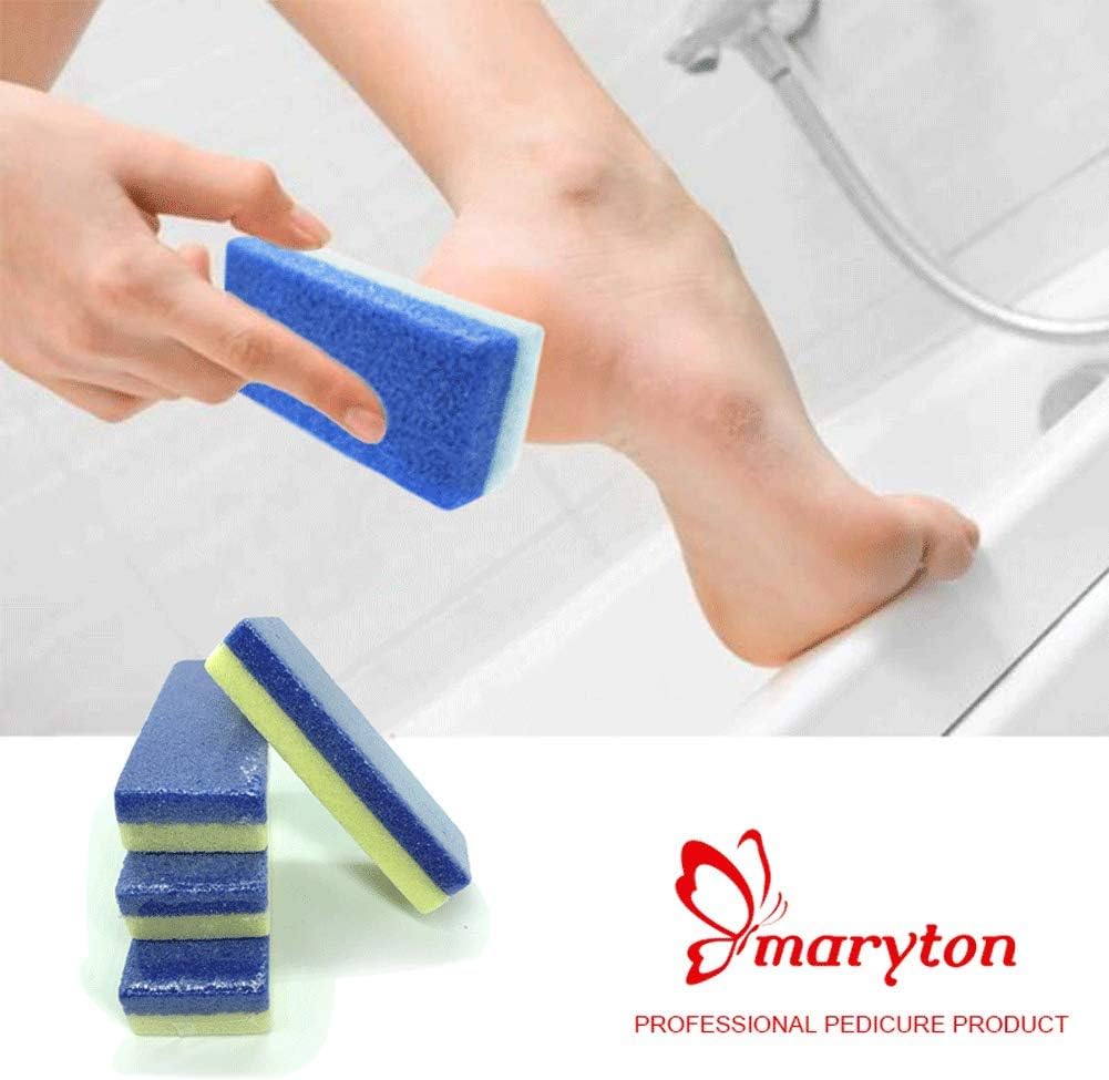 Maryton Natural Pumice Stone for Feet - Lava Foot Exfoliator Scrubber Pedicure Tools, Dead Skin Corn Callus Remover for Feet and Hands, 1 Count